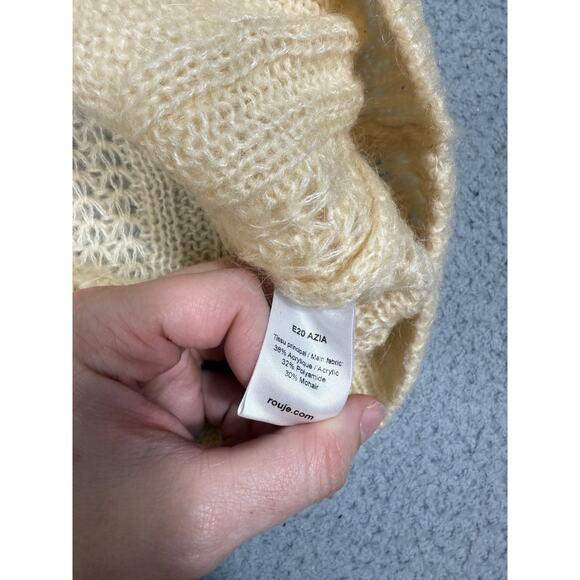 Rouje Paris Womens Size 40 / US 8 Azia Cardigan Sweater Coquille - Picture 7 of 11